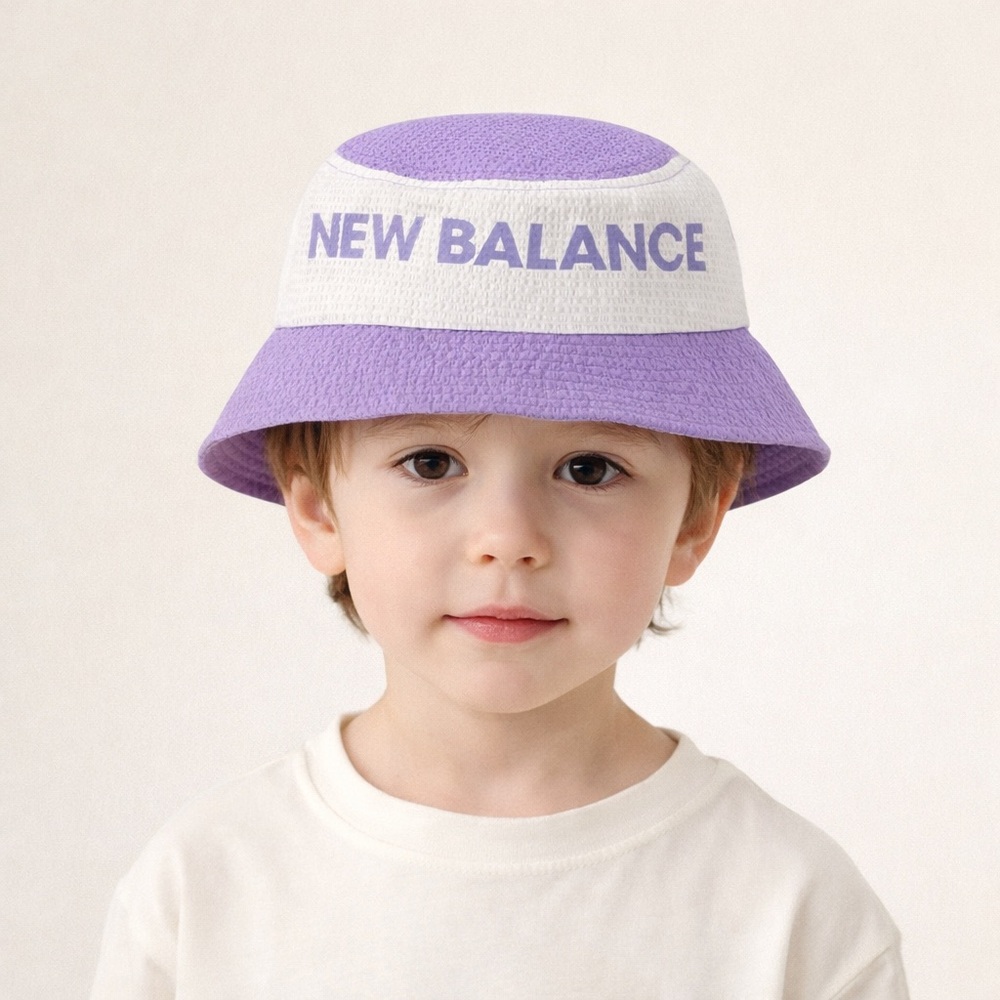 New Balance Purple Reversible Bucket Hat Kids 52cm (5–6Y)